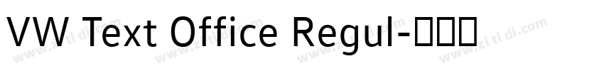 VW Text Office Regul字体转换